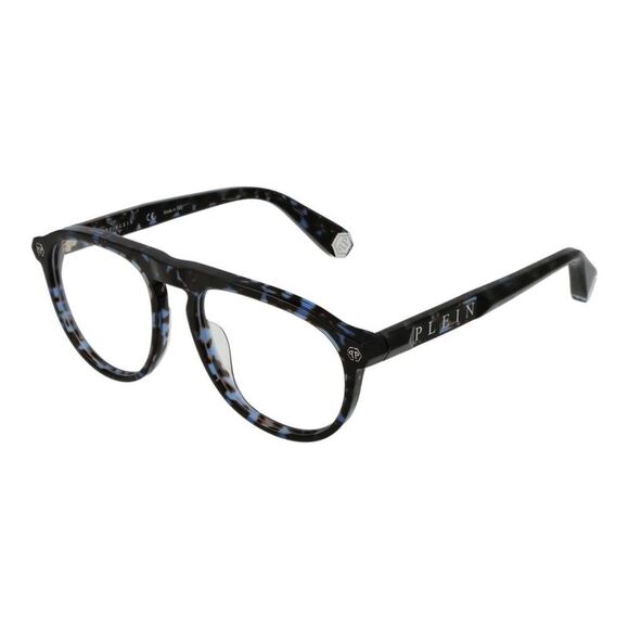Philipp Plein Blue Cellulose Acetate Glasses Men's (Frames)